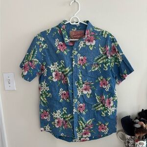 Brooklyn Cloth Blue Floral Casual Shirt